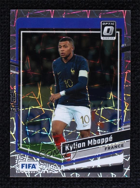 2023-24 Panini Donruss FIFA Optic Velocity Prizm Kylian Mbappe #17 1bw2