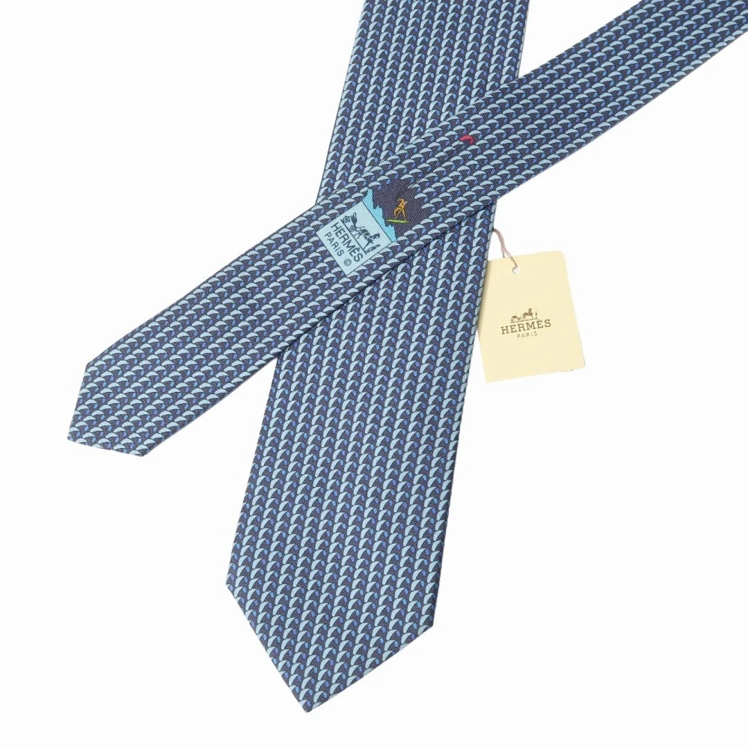 Cravate HERMÈS Vintage Référence 7278 MA En Soie 100% - Occasion