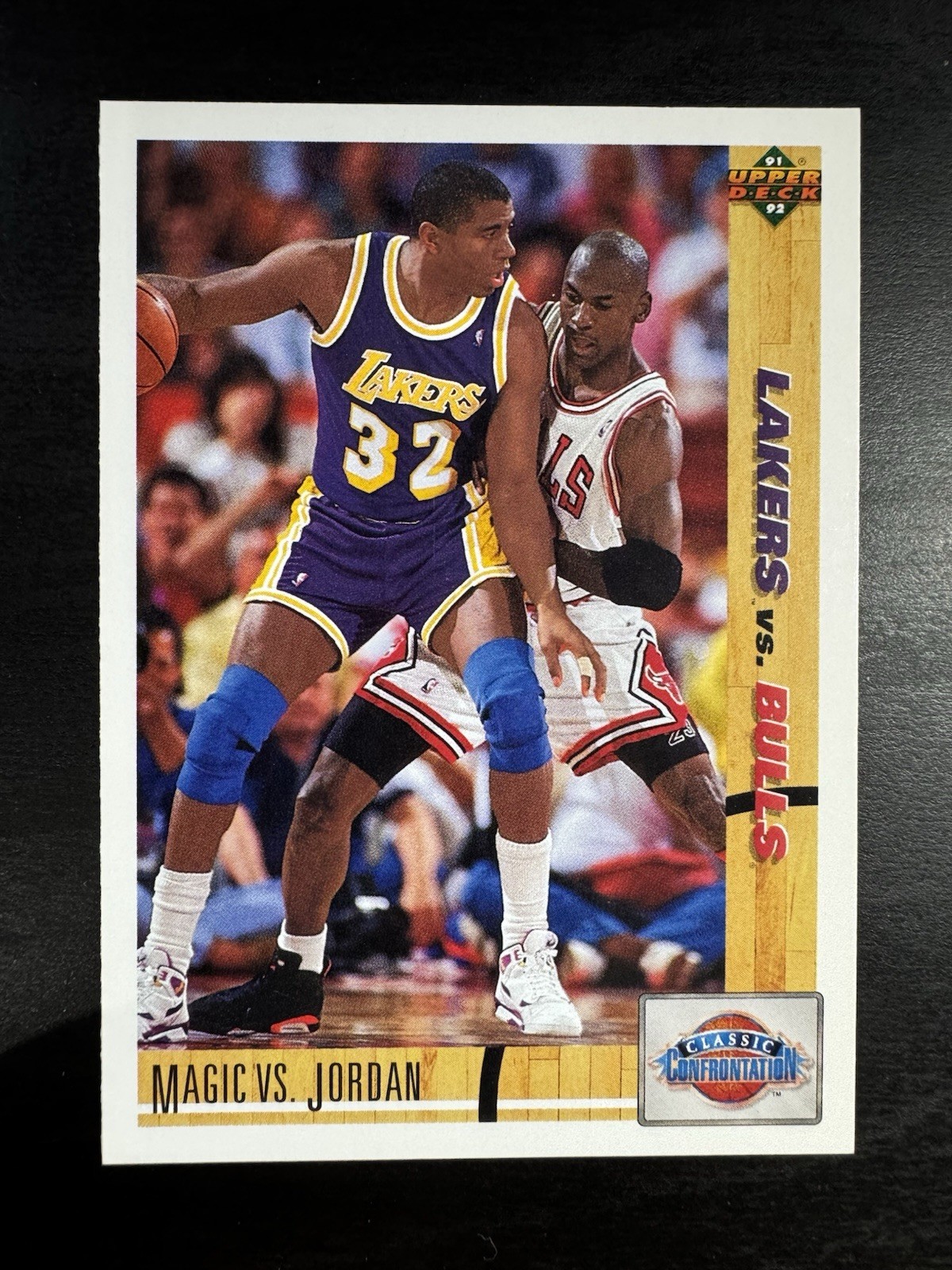 Michael Jordan vs. Magic Johnson 1991 Upper Deck  #34 Chicago Bulls