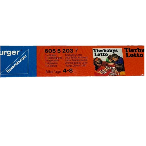 2 Ravensburger VTG Lotto Games Animal Babies Tierbabys 1977 My First Lotto 1988 - Picture 7 of 11