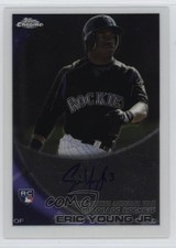 2010 Topps Chrome Rookie Auto Eric Young Jr #171 Auto 05k6