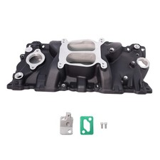 Black Performer Series Intake Manifold For Chevy Sbc Fits 87-95 350 Tbi Heads