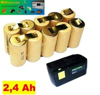Tauschpack FüR Festool Akku Bps 12 C 12 V Nimh Mit 2,4 Ah. Markenzellen