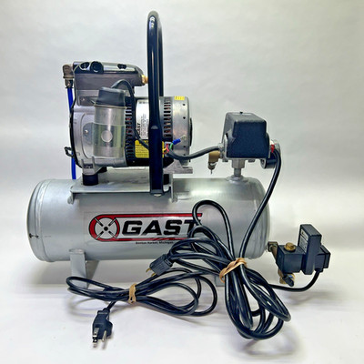 GAST 86R142-P080RT-N270X Air Compressor Tank Auto Drain Ultra Quiet Lab Dentist
