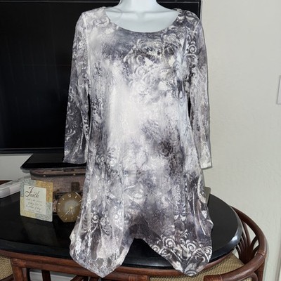 Cal Style Tunic Asymmetrical Rhinestones, Small