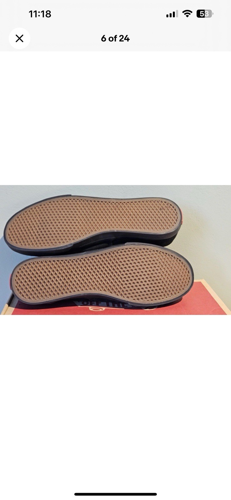 Women’s Van’s Authentic Core Classic Shoes Size 9 Black Brand New In Box image 5