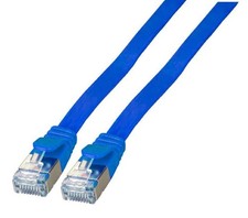 EFB RJ45 Flat Patch Cable U/FTP Cat.6A PVC 2 m Blue