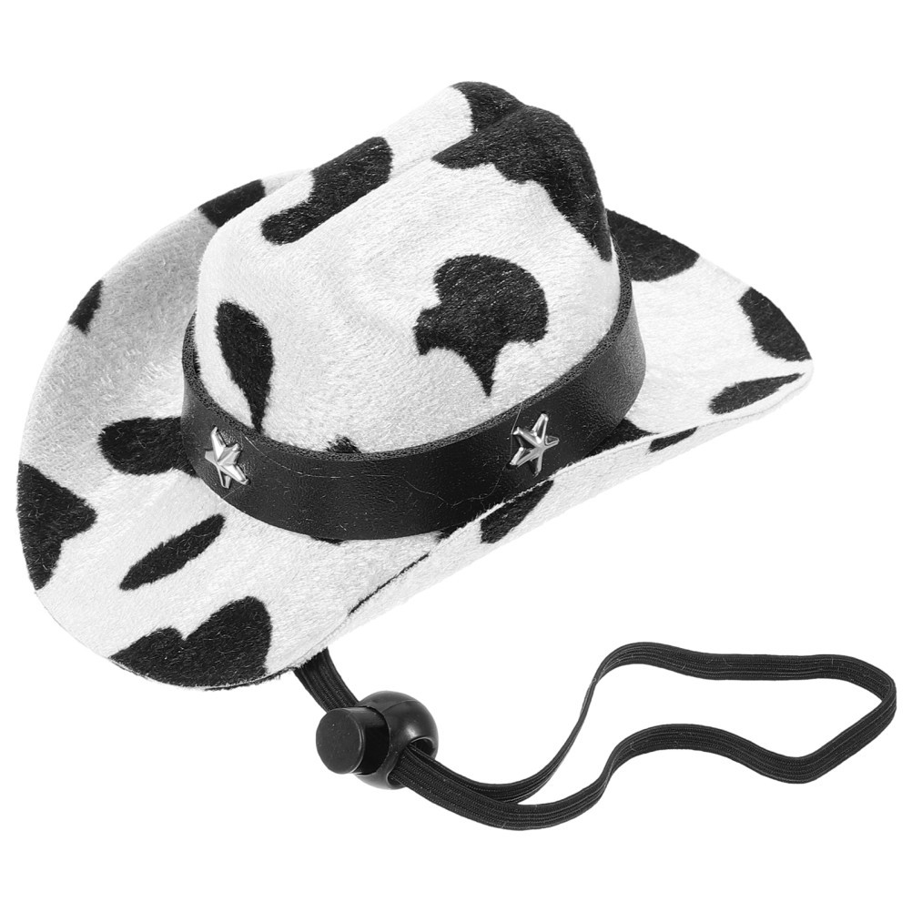 Cappello da cowboy cane colori assortiti alla moda leggero riutilizzabile accessorio per animali domestici foto 2