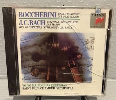 Boccherini: Cello Concerto; J.C. Bach: Sinfionia Concertante - CD NEW (Cracked C