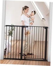 36" Extra Tall Baby Gate for Stairs and Doorways - 36"Tall 48.8"Wide Black