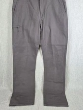 Weatherproof Vintage Flex Canvas Utility Pant Men's 36x34 Relaxed Charcoal NEW