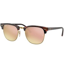 Ray-Ban Adult Clubmaster Flash Polished Red Havana/Copper Flash 51mm Sunglasses