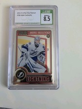 2014-15 O-Pee-Chee Platinum #166 Andrei Vasilevskiy Rookie Card RC Tampa Csg 8.5. rookie card picture