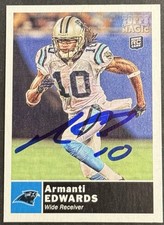 Armanti Edwards Signed 2010 Topps Magic Mini Rookie Card BAS Beckett App State