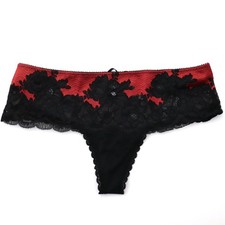 NEW Victoria's Secret VTG 2011 Stretch Lace Gem Diamond Tanga Thong Panty SMALL