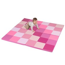 58" Toddler Foam Play Mat Baby Folding Activity Floor Mat Home School Daycare