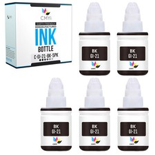 5PK Compatible Canon GI21BK Black Ink Bottles for Canon PIXMA G1220 G2260 G3260