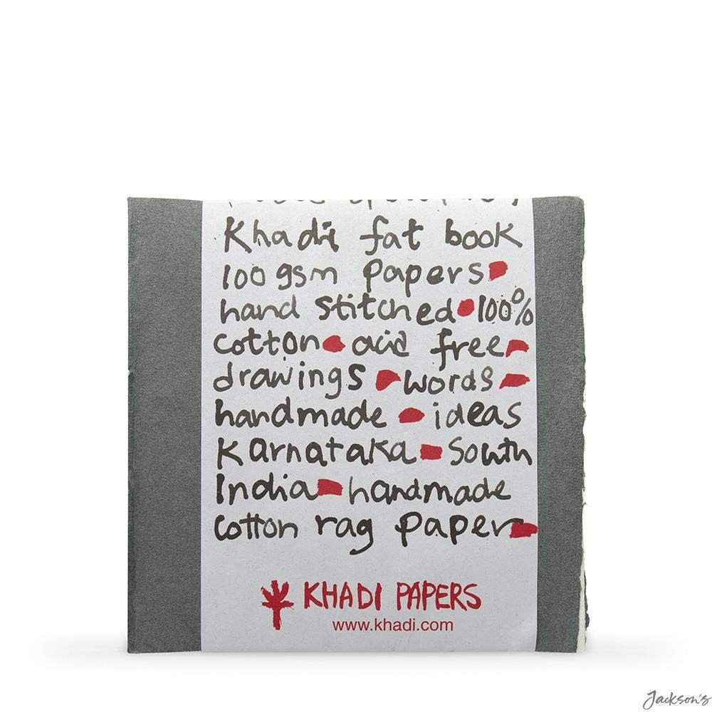 Khadi Fat Book Sketchbook Cotton Rag Paper 21x21cm 48 Sheets For Watercolour
