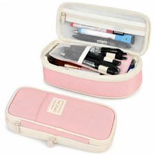 Retractable Pencil Case Large Capacity Portable Organizer Multi Purpose Storage