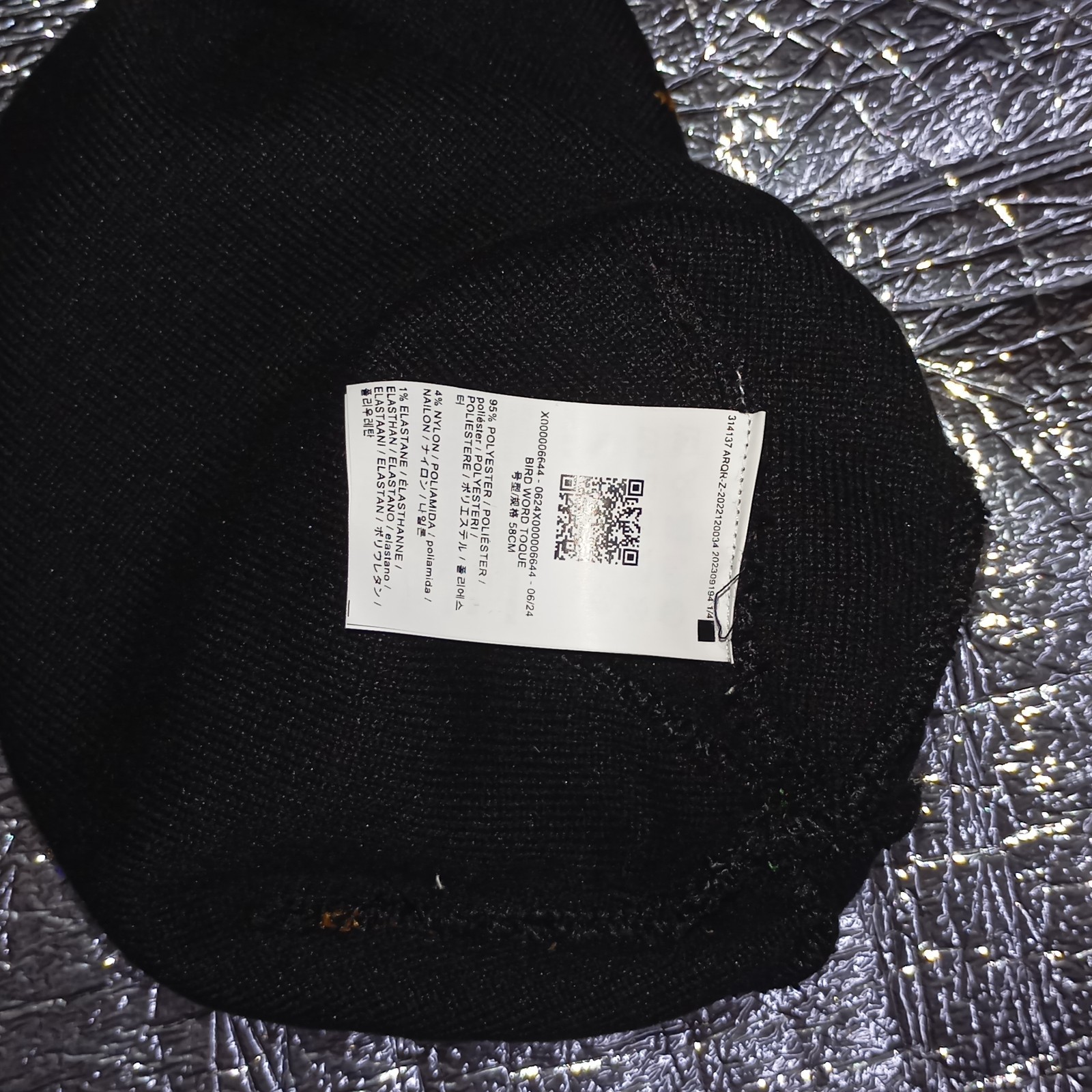 ARC'TERYX BIRD WORD TOQUE 24K Berretto nero spedizione gratuita autentico nuovo senza etichette