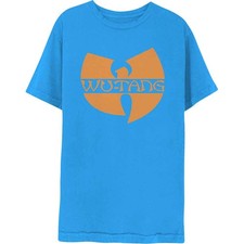 Wu Tang Clan T Shirt Katana Logo new Official Unisex Blue