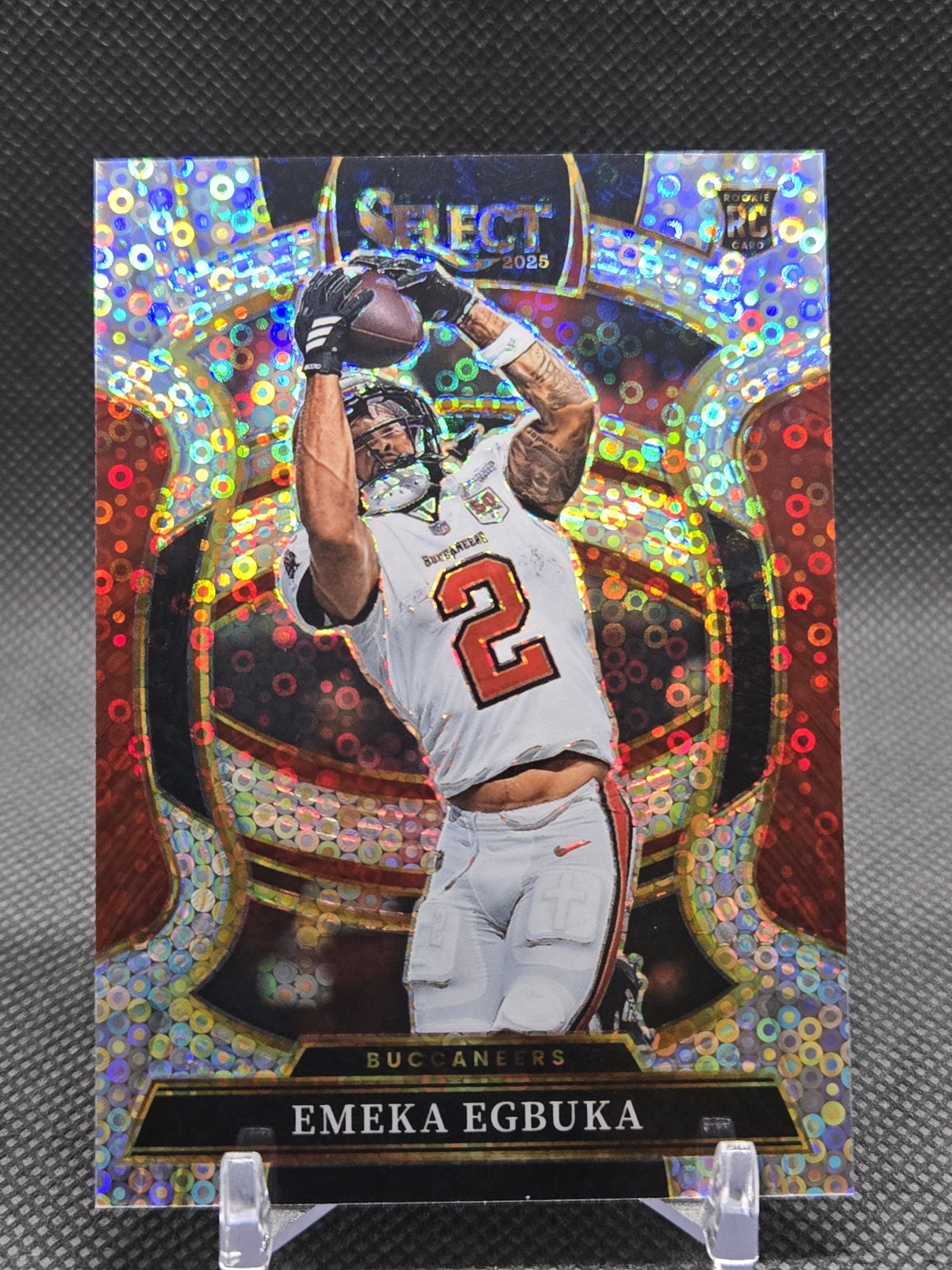 2025 Panini Select Emeka Egbuka RC Disco Silver Prizm Concourse #37 Buccaneers