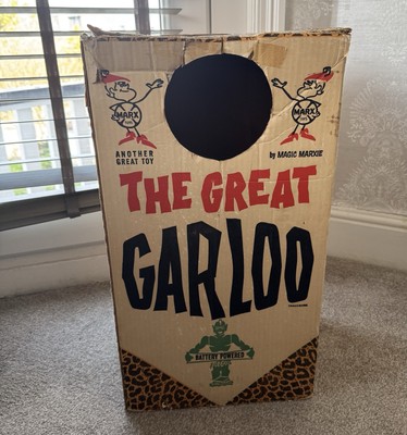 Marx The Great Garloo Original (nur Karton) ohne Figur 1961 Heiliger Gral