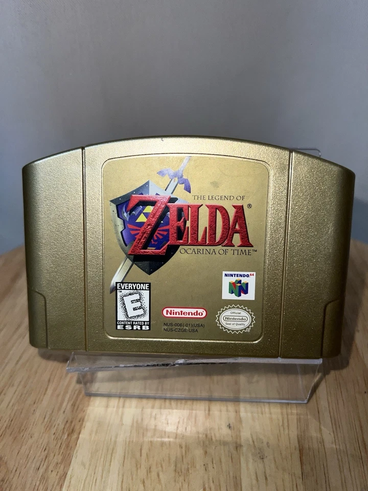 Legend of Zelda Ocarina of Time Gold Edición Coleccionista Nintendo 64 Foto 4 de 4