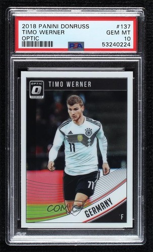 2018-19 Panini Donruss Optic Timo Werner #137 PSA 10 GEM MT