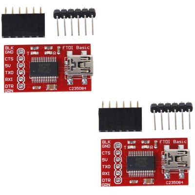  2 stücke FT232RL FTDI USB2.0 zum TTL Serial Converter Adaptermodul kompatibel