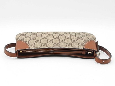 Gucci Gg Emblem Small Shoulder Bag In Monogram Coated Canvas