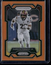 2023 Panini Prizm Darrick Forrest Jr Orange Prizm 115/249 #296 Commanders
