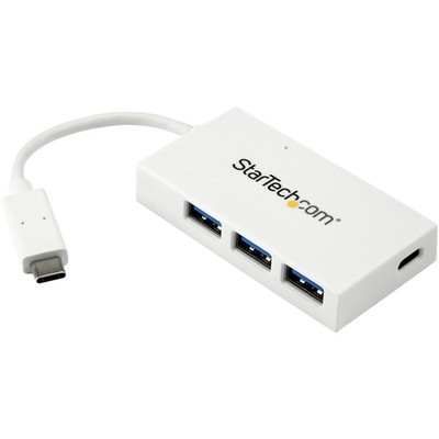 StarTech USB-C Hub 5Gbps, 3X USB-A and 1x USB-C, 0.5'' x 1.6'' x 3'', White