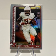 2025 Topps Chrome Trey Benson Refractor Arizona Cardinals Football Card #7