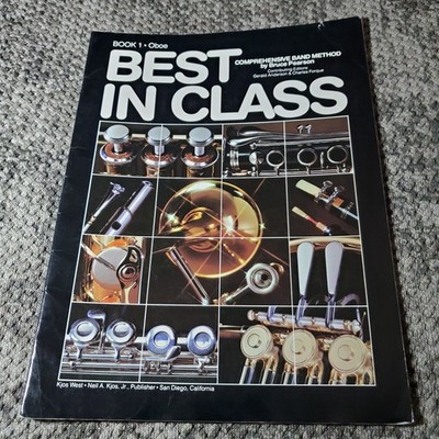 Best In Class Book 1 Oboe Comprehensive Band Method by Pearson Kjos 1986 W30B