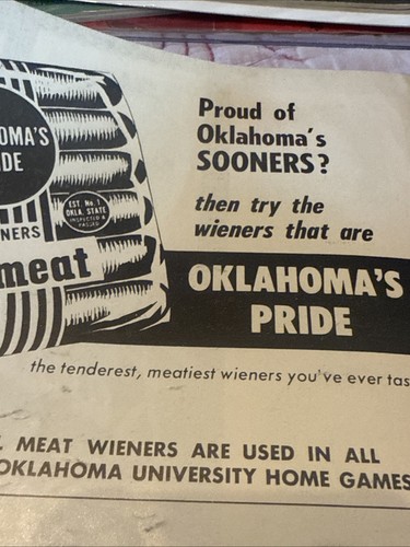 1955 Oklahoma Sooners OU vs. Kansas Jayhawks Football Game Program Norman OU - Bild 17 von 23