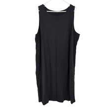 Isaac Mizrahi Shift Dress Black Sleeveless Tall Women 2XT 2X Tall