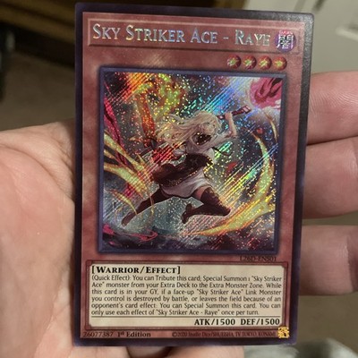 Sky Striker Ace-Raye L26D-ENS01 SECRET RARE 1st Edition NM! +Bonus FREE SHIPPING