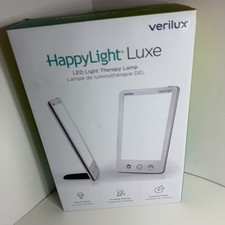Verilux HappyLight Luxe LED Light Therapy Lamp Mood Boost Energy Sleep Focus