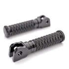 CNC POLE Front Foot Pegs Black For Yamaha Stryker 11 12 13 14 15 16 17