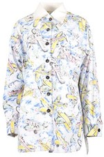 CHANEL BLUE 1994 COTTON SHIRT FR 38 UK 10