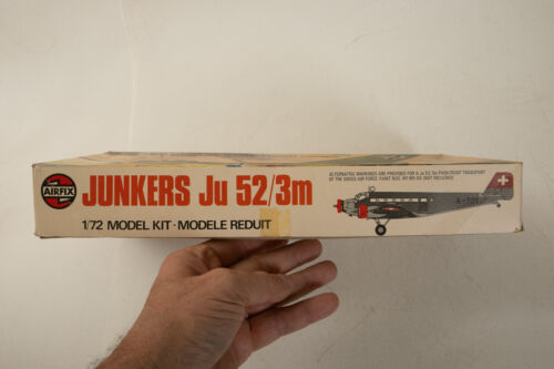 Airfix Junkers Ju 52/3m (J2R) modellino aereo (JSF6) 1:72 kit plastica seconda guerra mondiale Trimot - Foto 9 di 13