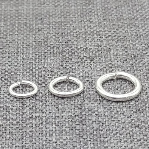 925 Sterling Silver Oval Open Jump Rings Bulk Jump Rings for Bracelet Necklace - Picture 4 of 5