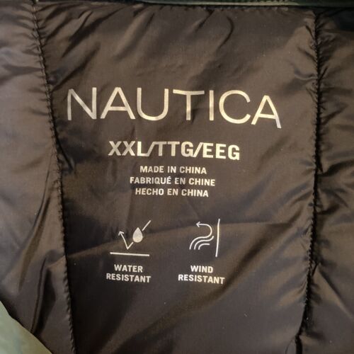 Nautica Lightweight Puffer Vest Full Zip Pocket Mens Plus Sz XXL Dark Green NEW - Picture 5 of 8