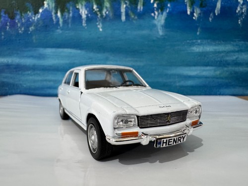1975 Peugeot 504 Diecast Car 1:34 Welly – Custom Name Plate Gift Boxed Vintage - 第 1/10 張圖片