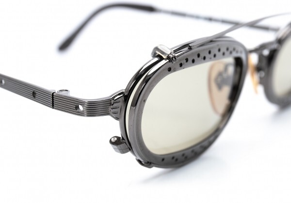 Jean Paul Gaultier 56-7116 Punched Metal Design Clip-on Sunglasses