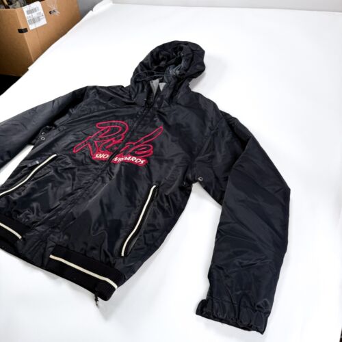 Ride Snowboards Hombres S Snowboard Chaqueta Negra Impermeable Nieve Cremallera Bolsillos Capucha - Imagen 5 de 15