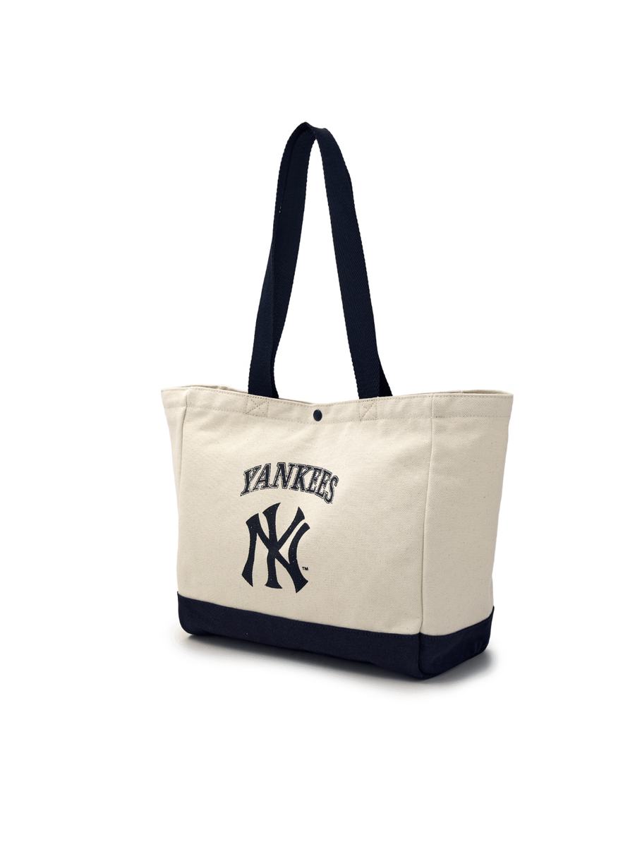 ☆MLB Korea☆ Vintage Lettering Shopper Bag BOS Cream MLB] Vintage Lettering Shopper Bag NY Cream | eBay