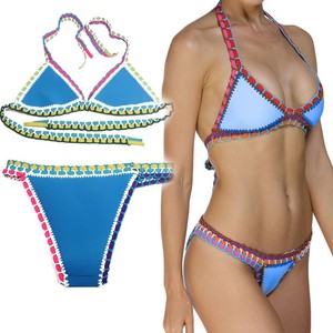 blue bathing suit top