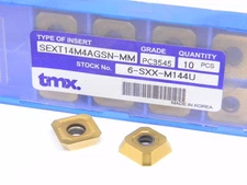 NEW SURPLUS 10PCS. TOOLMEX  SEXT 14M4AGSN-MM GRADE: PC3545 CARBIDE INSERTS